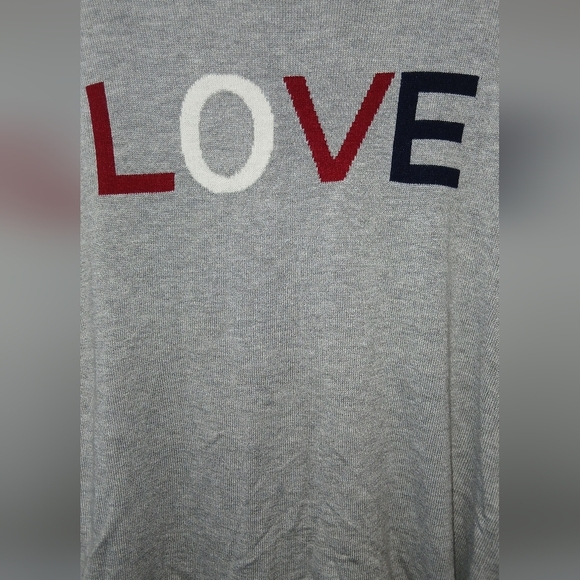 Rachel Zoe women's Small gray cashmere blend LOVE sweater casual comfy - Picture 2 of 7